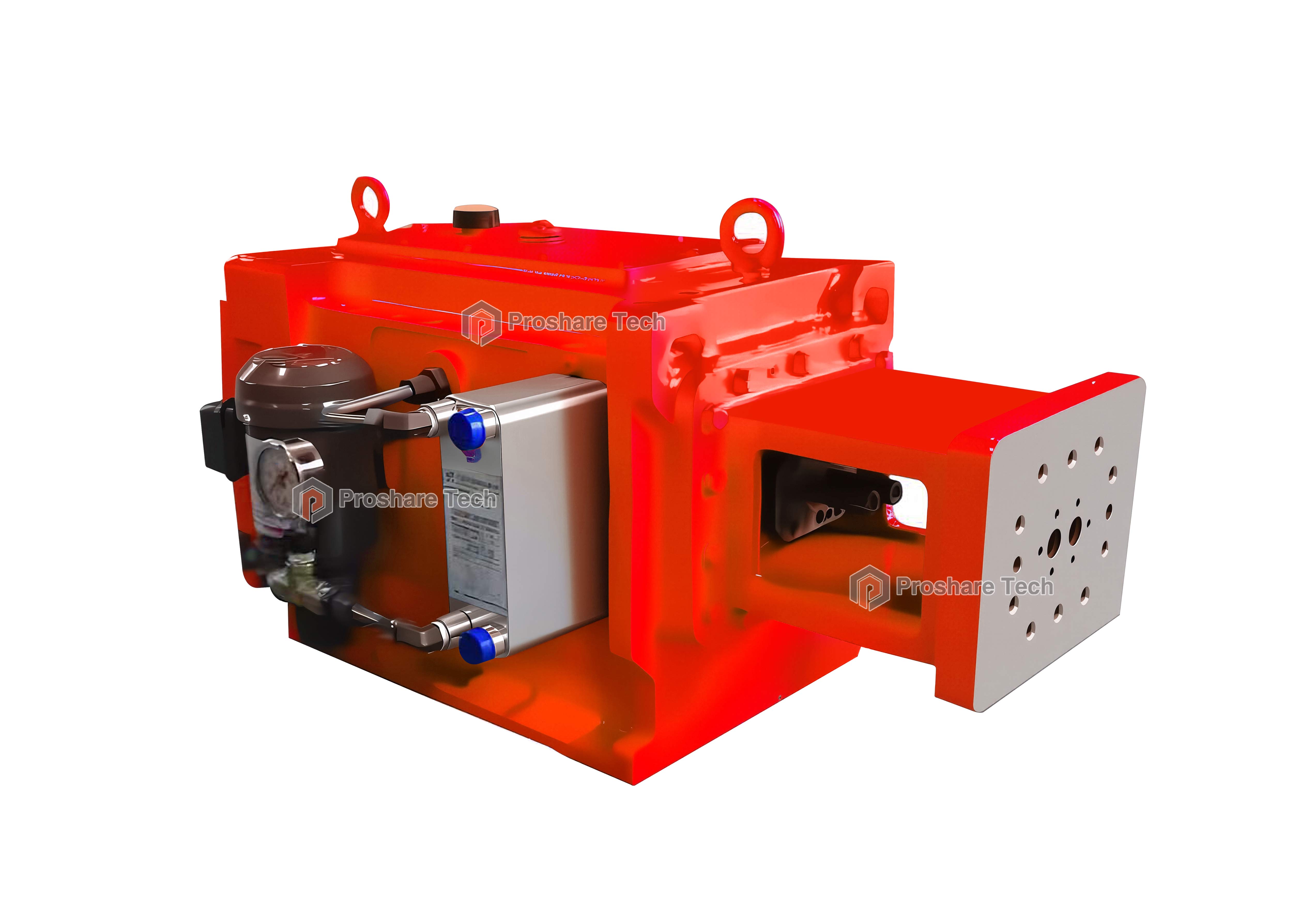 Gearbox for twin-screw extruder